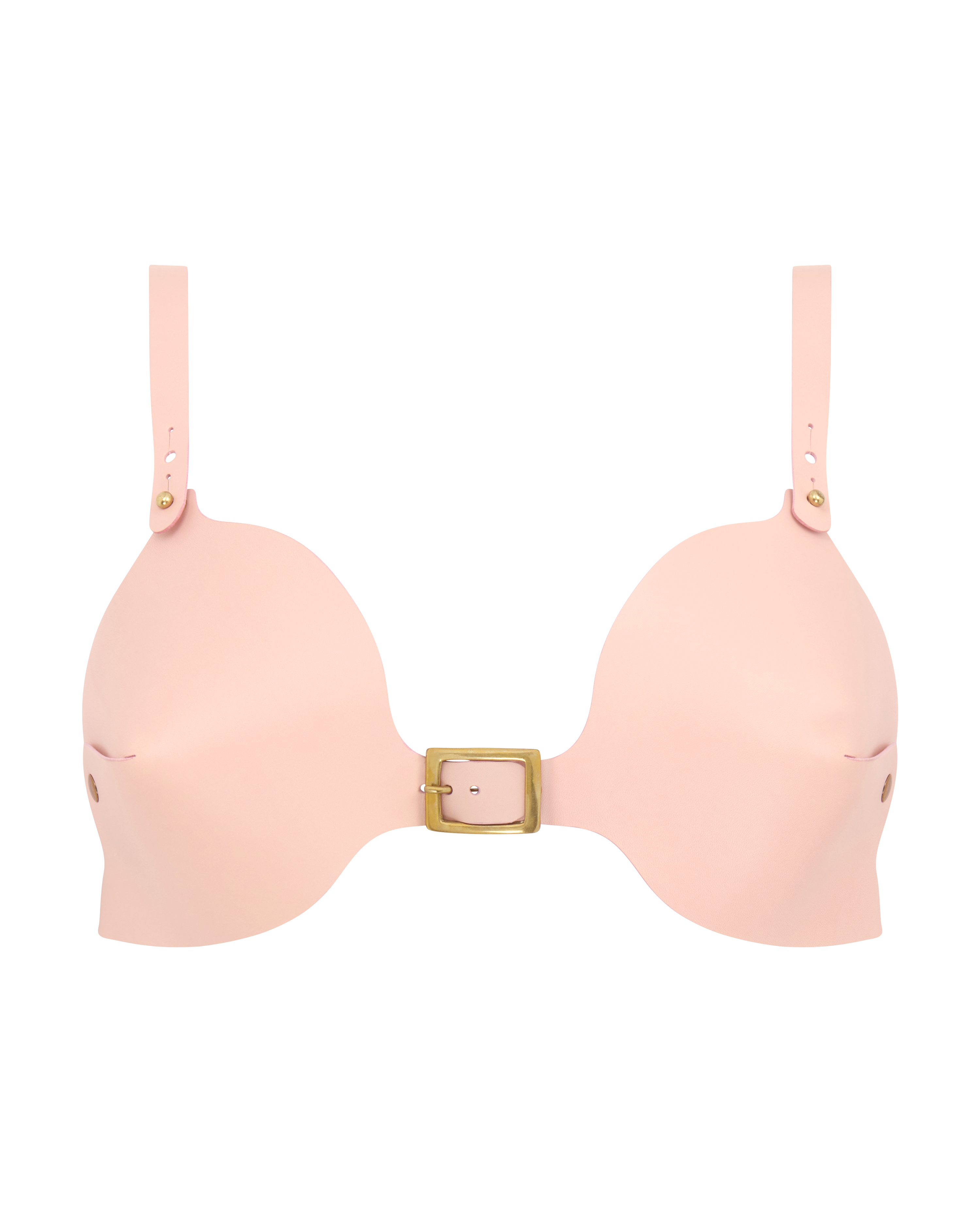 Capri pink leather bra. Bondage bra. Bullet bra. Tuscan leather bra.
